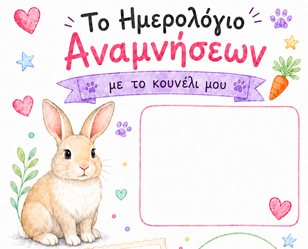Ημερολόγιο Αναμνήσεων για το κουνέλι σου…